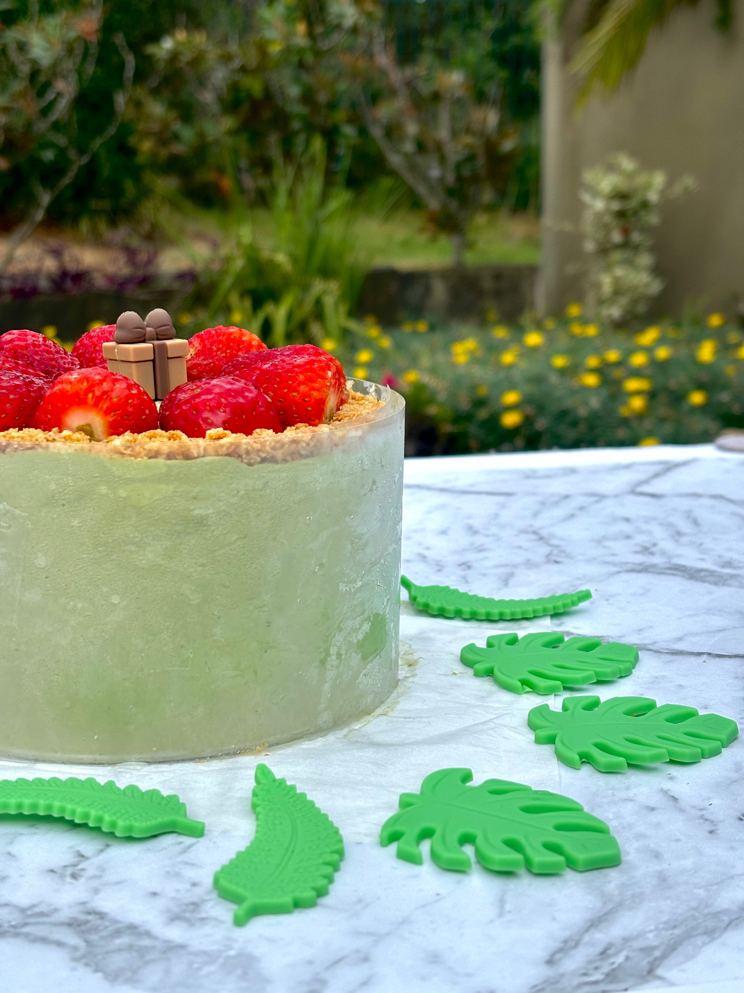 Strawberry Matcha Ice Cream Cake
