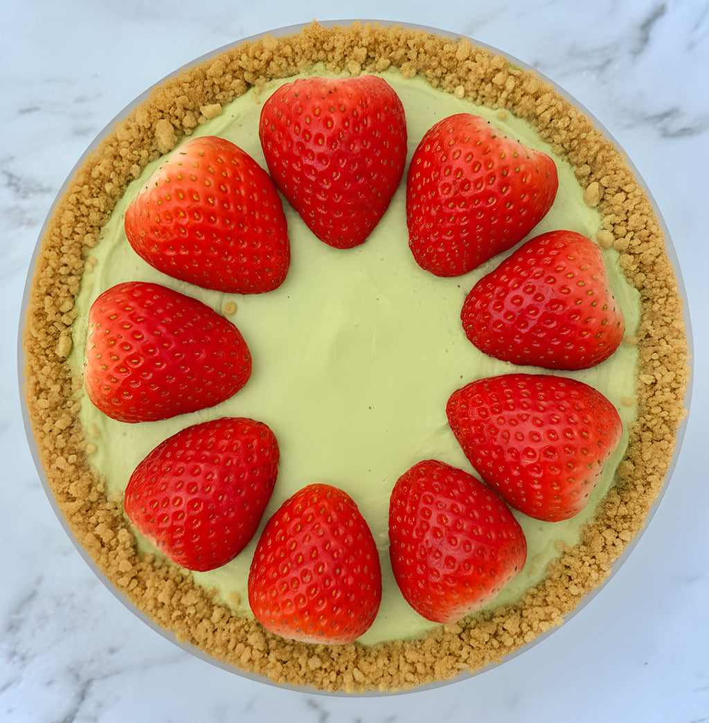 Strawberry Matcha Ice Cream Cake